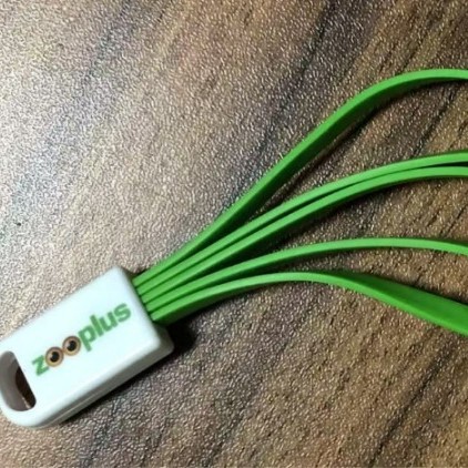 6-in-1 keychain data cable mini Android type-c multi-functional six-in-one charging cable gift