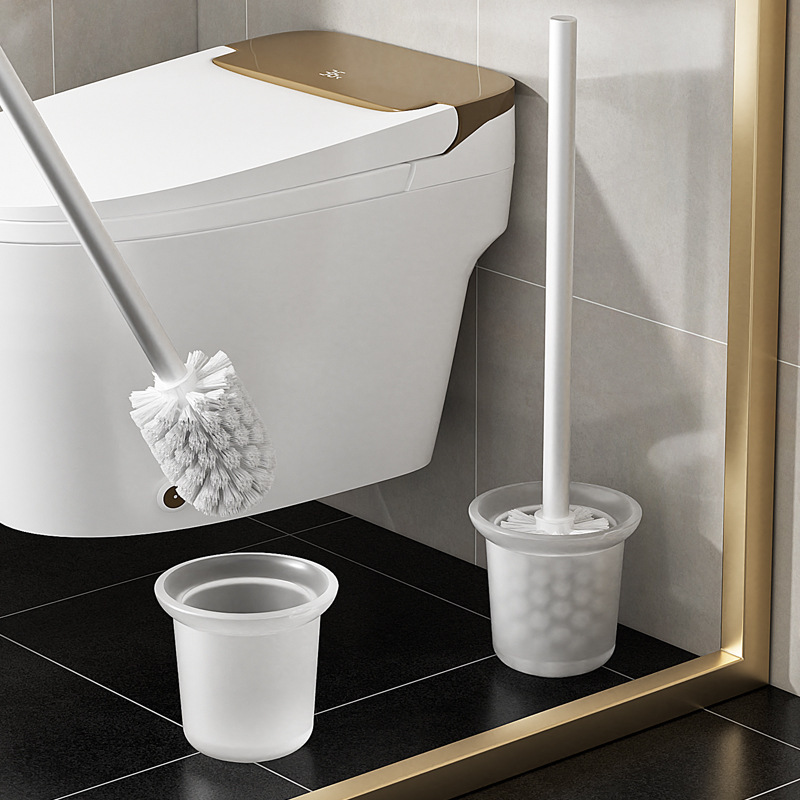 Toilet brush household no-dead-angle cleaning brush head toilet brush disposable replacement head universal hard bristle bathroom