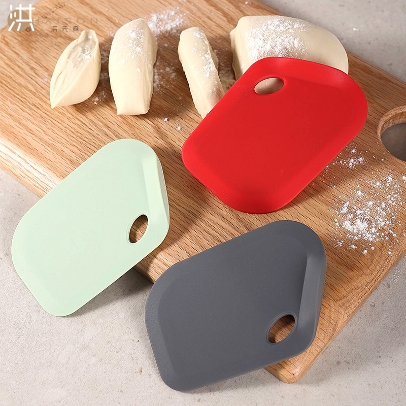 New silicone spatula, standable household spatula, one-piece kneading mat scraper, dough cream scraper