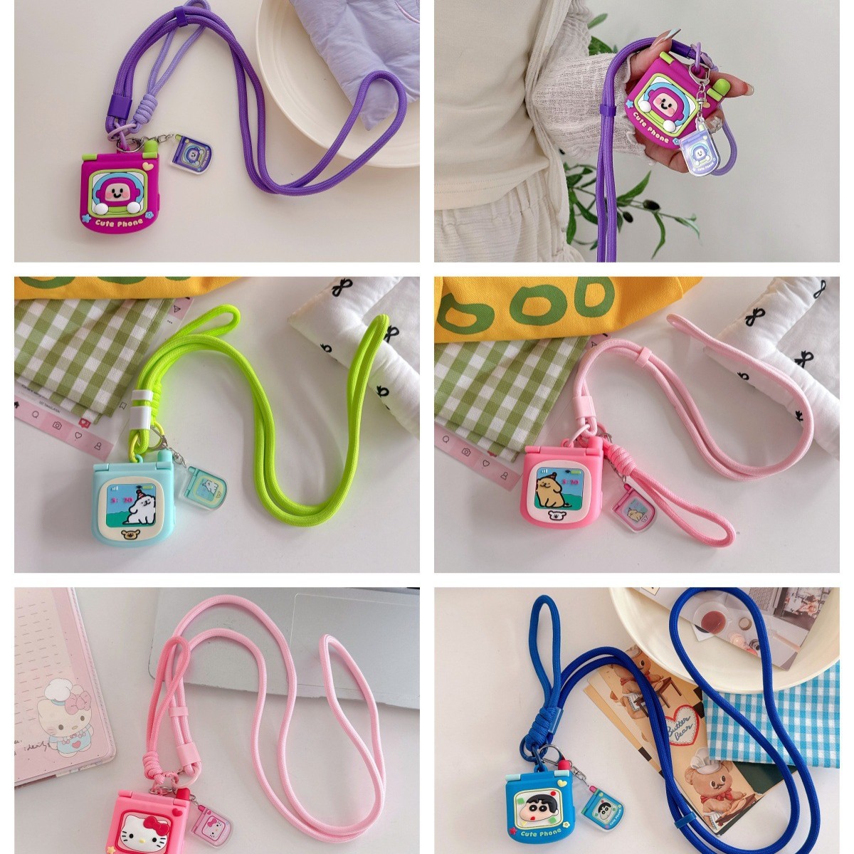 Flip phone cartoon compatible Apple watch Apple iwatch S11/10/9 protective case ultra silicone