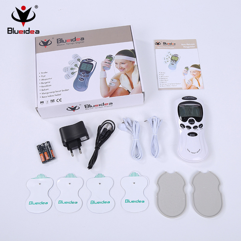 Blueidea-2008 Meridian Therapy Device Dual-Port Digital Multifunctional Pulse Massager Meridian Therapy Device