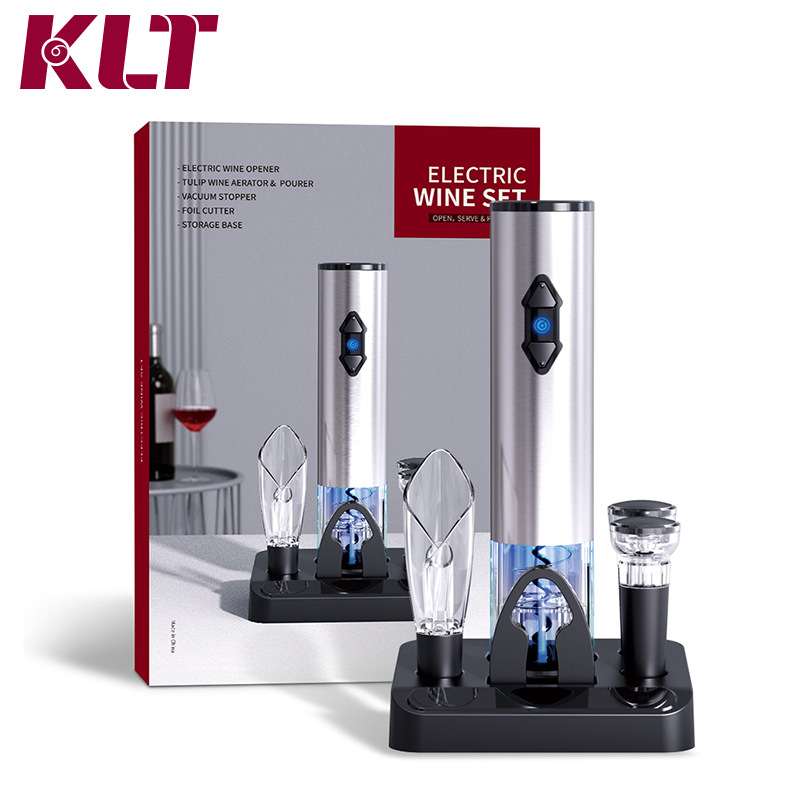 OEM Gift Box Wine Opener Corporate Gift Gift Box Base Type Electric Red Wine Opener Wine opener