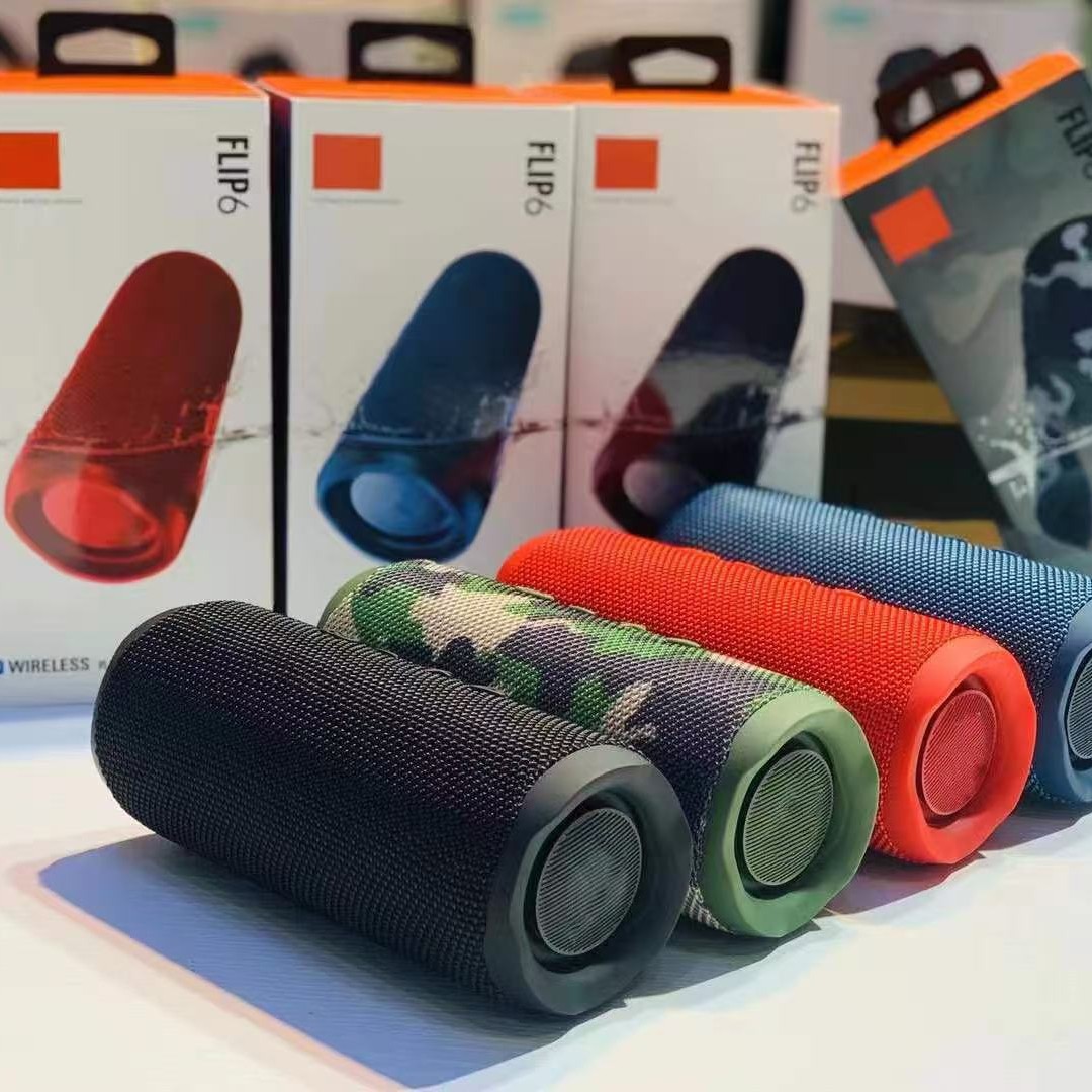 FLIP6 Kaleidoscope Bluetooth Speaker Cloth Net Heavy Bass Outdoor Card TWS Speaker Dual Speakers