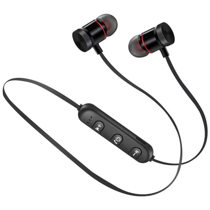 002 Magnetic sports neckband Bluetooth earphones, gaming low latency, wind in-ear style, neck-hanging wireless