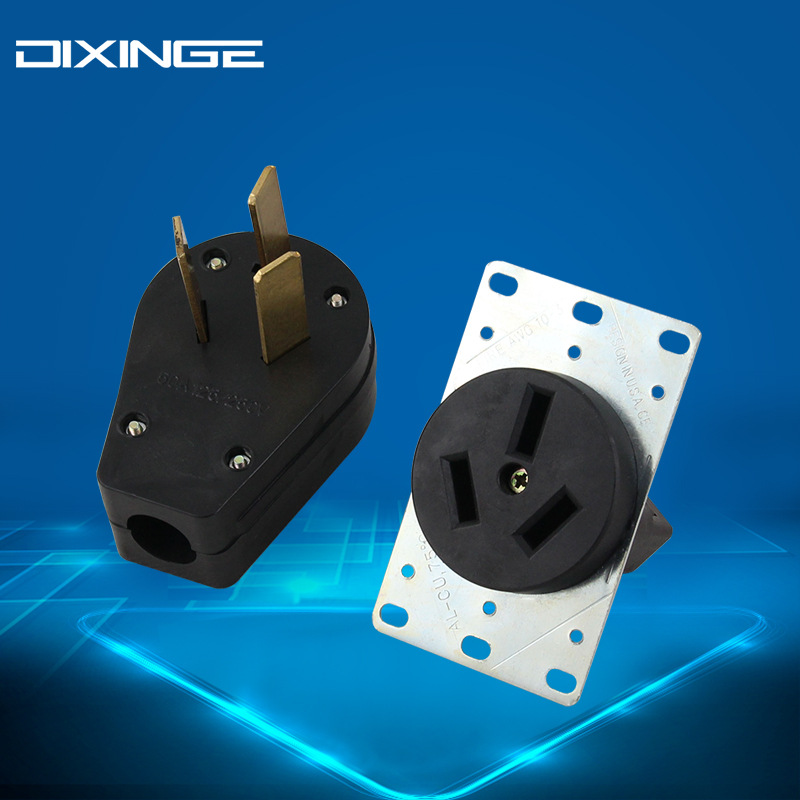 NEMA 10-50P American standard assembled plug socket American 50A high-power plug 50A 125V/250V
