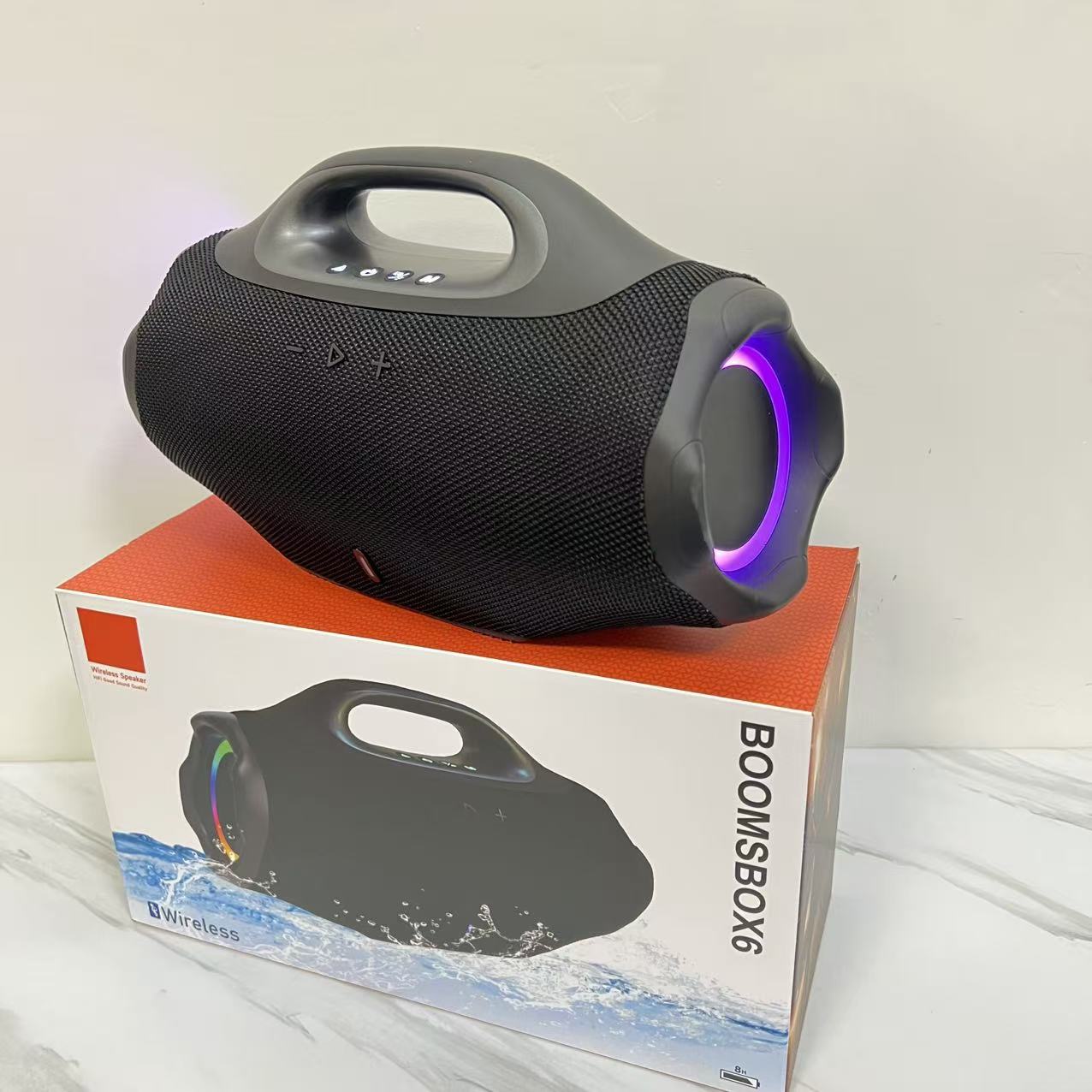 Bass BOOMSBOX6 Big War God Fourth Generation Speaker Portable Heavy Bass Wireless Card Bluetooth Speaker