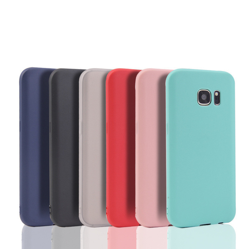 Applicable for Samsung S7 Phone Case Candy Color S8 Anti-Fall S6edge Full Wrap A720 Protective Case