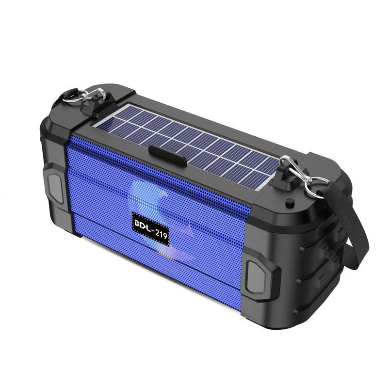 BDL-219 Bluetooth Speaker Loud Volume Outdoor Solar Radio Desktop Flashlight Wireless Speaker