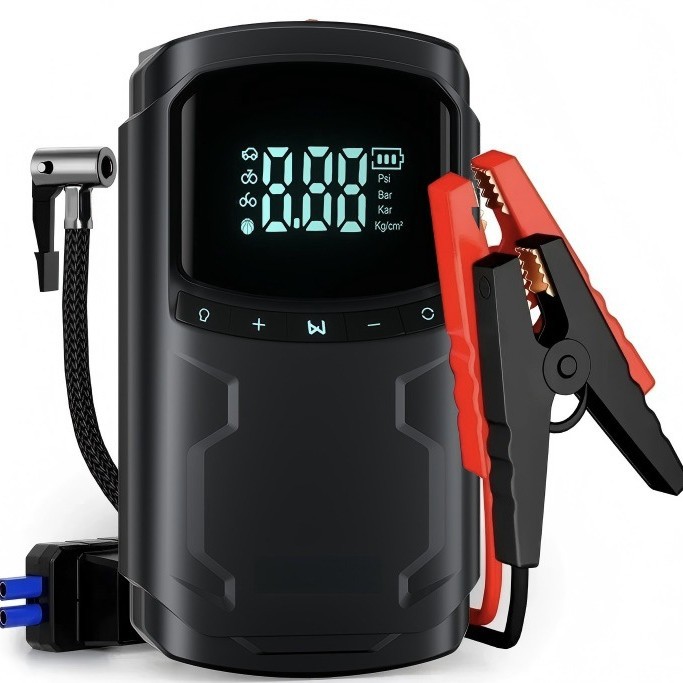 Car Emergency Start Power Supply Vehicle-Mounted Inflator Pump Integrated Machine Multi-Function Large Capacity Jump Starter
