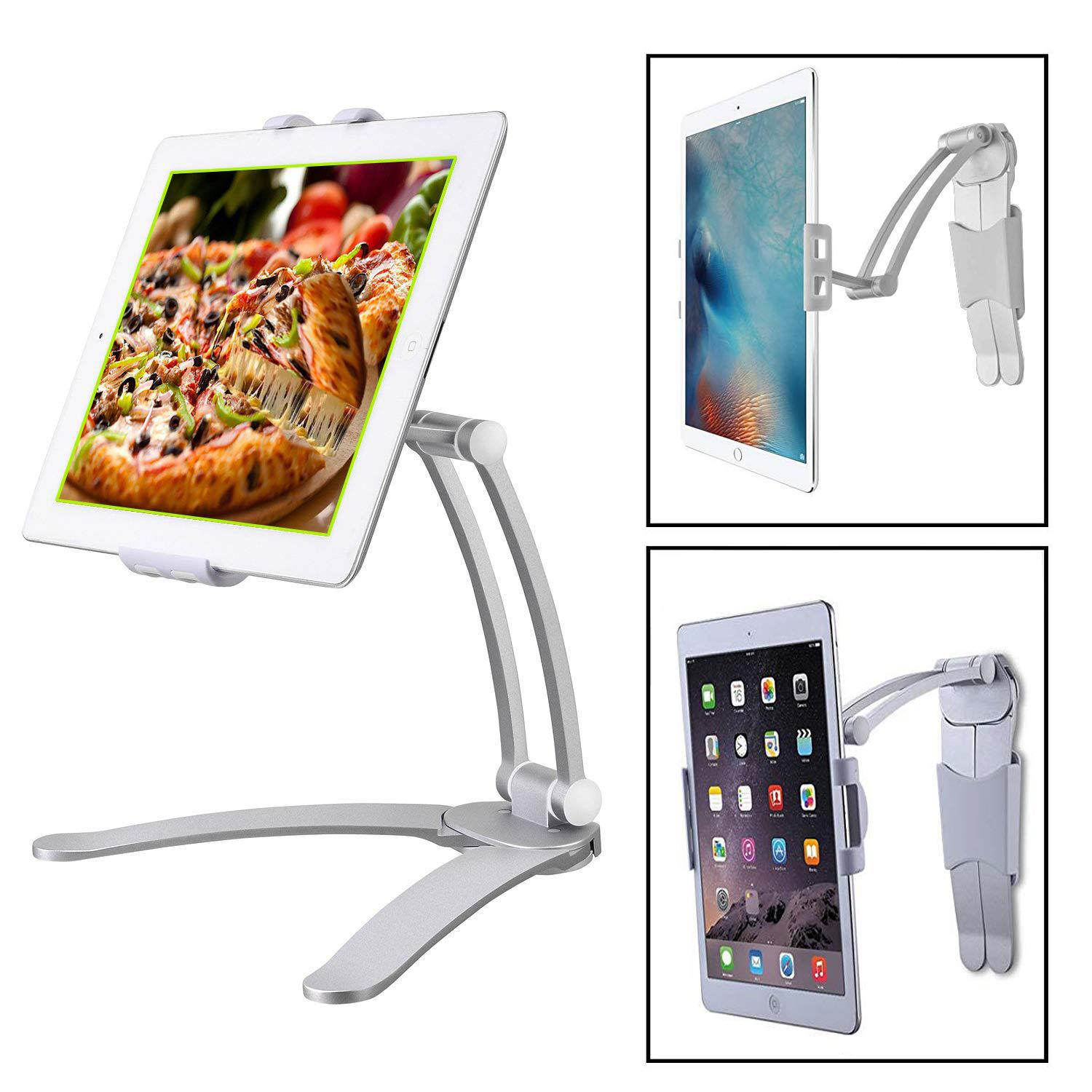 Stand tablet wall mount adhesive office desk bedside kitchen fixed base wall-mounted tablet stand