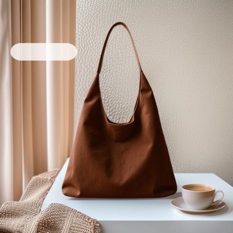 Mother-child bag leisure class large capacity shoulder bag deerskin velvet tote women's bag underarm bag custom logo
