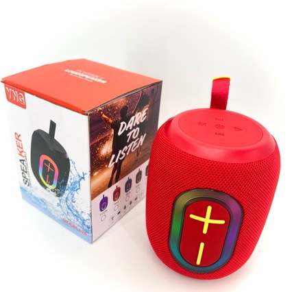Small Steel Bar Portable RGB Bluetooth Speaker Outdoor Mobile Portable Bass Card Speaker