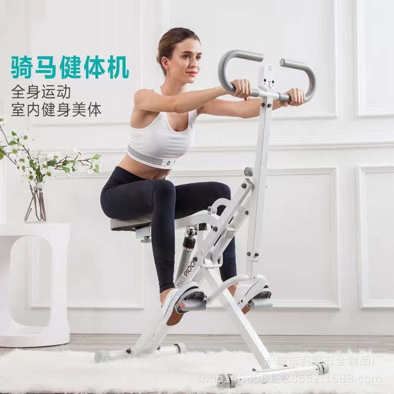 Home Multi-Functional Horse Riding Machine, Body Shaping Indoor Exercise, Tummy Tuck, Horse Riding, Aerobic Fat Burning Fitness Equipment
