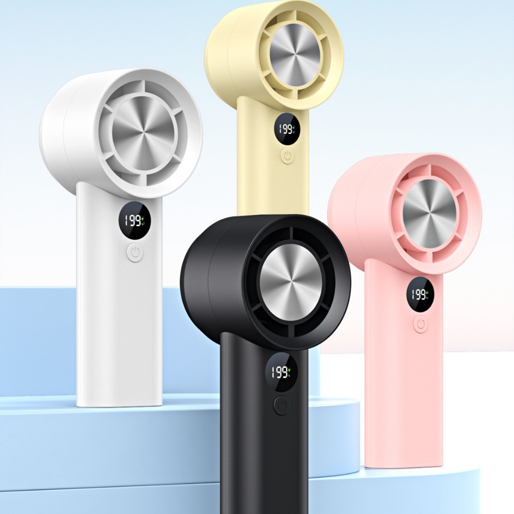 New T100S High Speed Handheld Small Fan USB Charging Mini Outdoor Portable Violent Turbo Fan