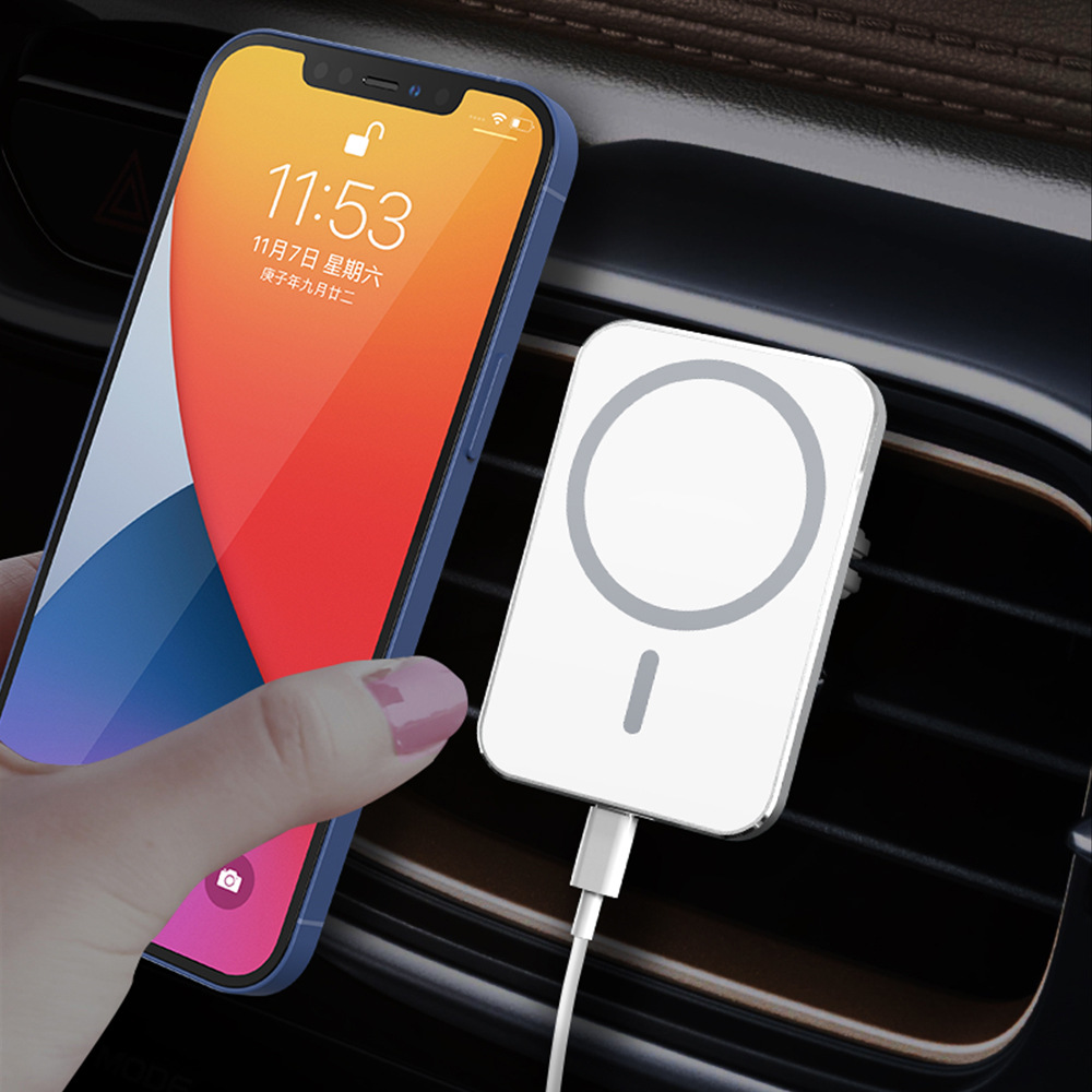 X16 car magnetic wireless charger magnetic phone holder magnetic car wireless charger for Apple 12