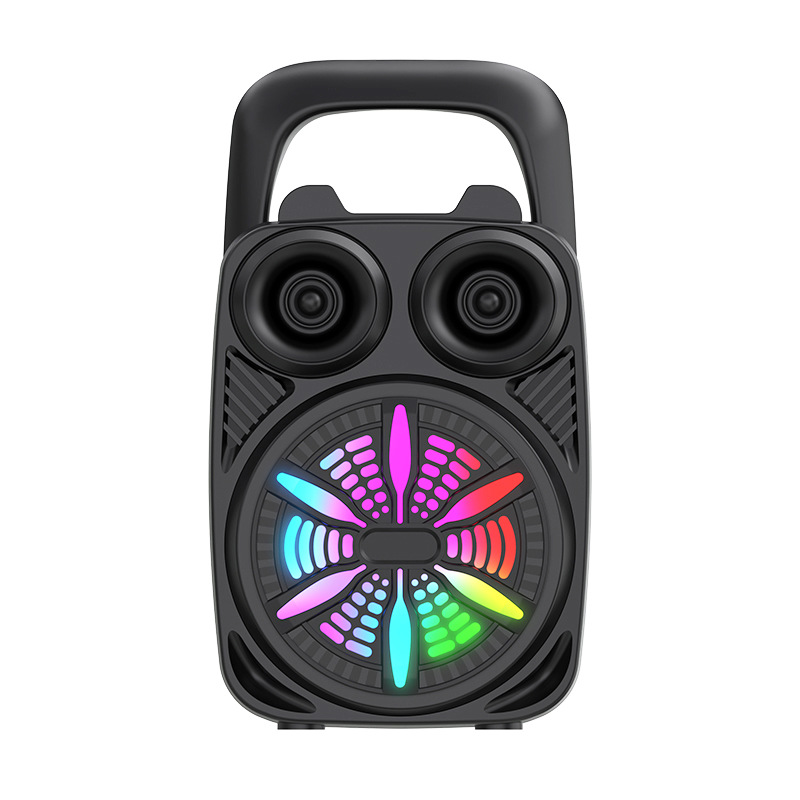 New Bluetooth Speaker Outdoor Portable with Card Slot Small Audio Home Atmosphere Lamp Desktop Audio