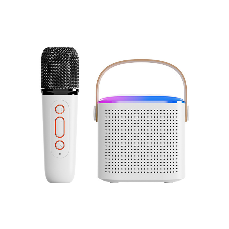 New Microphone Bluetooth Speaker Outdoor K Song Home KTV Portable Wireless Subwoofer Computer Desktop Speaker