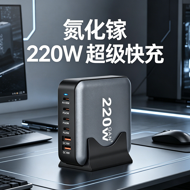 Strictly Selected 285W GaN PD Charger Exclusively for Multi-Port Laptop Mobile Phone Fast Charge Desktop Charger