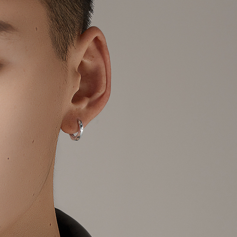 Earrings for men, hip-hop earrings for men, small crowd earring hoop ear jewelry
