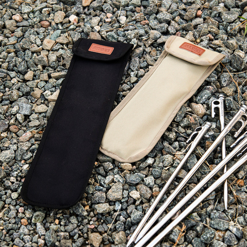 AYXSEE Outdoor Camping Tent Peg Storage Bag Envelope Style Ground Peg Bag Peg Bag 900D Oxford Cloth