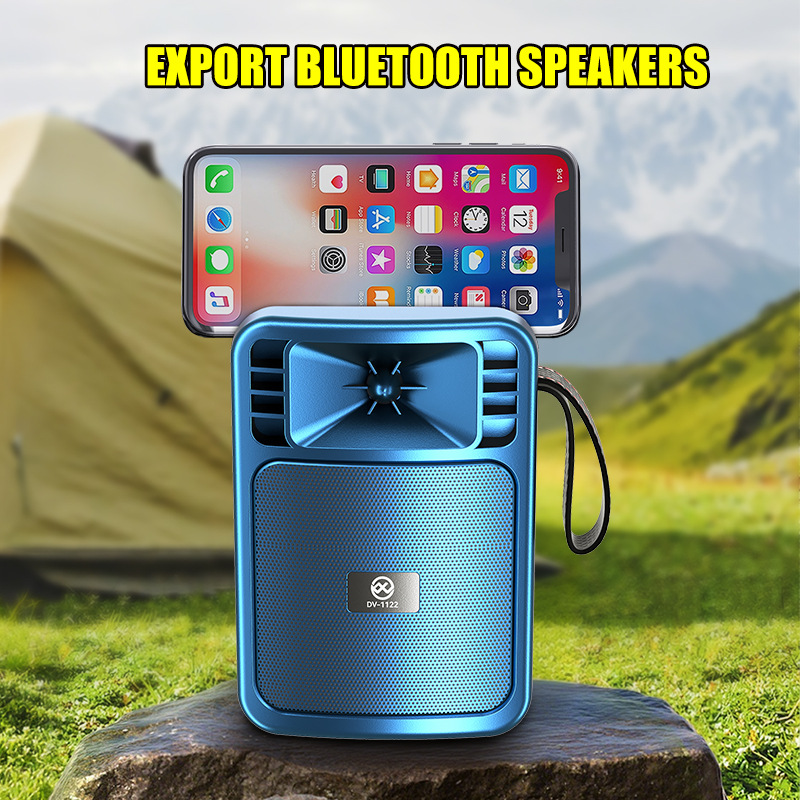 DV-1122 Bluetooth Speaker Portable Solar Loud Volume Bass Wireless Outdoor Bluetooth Audio Small