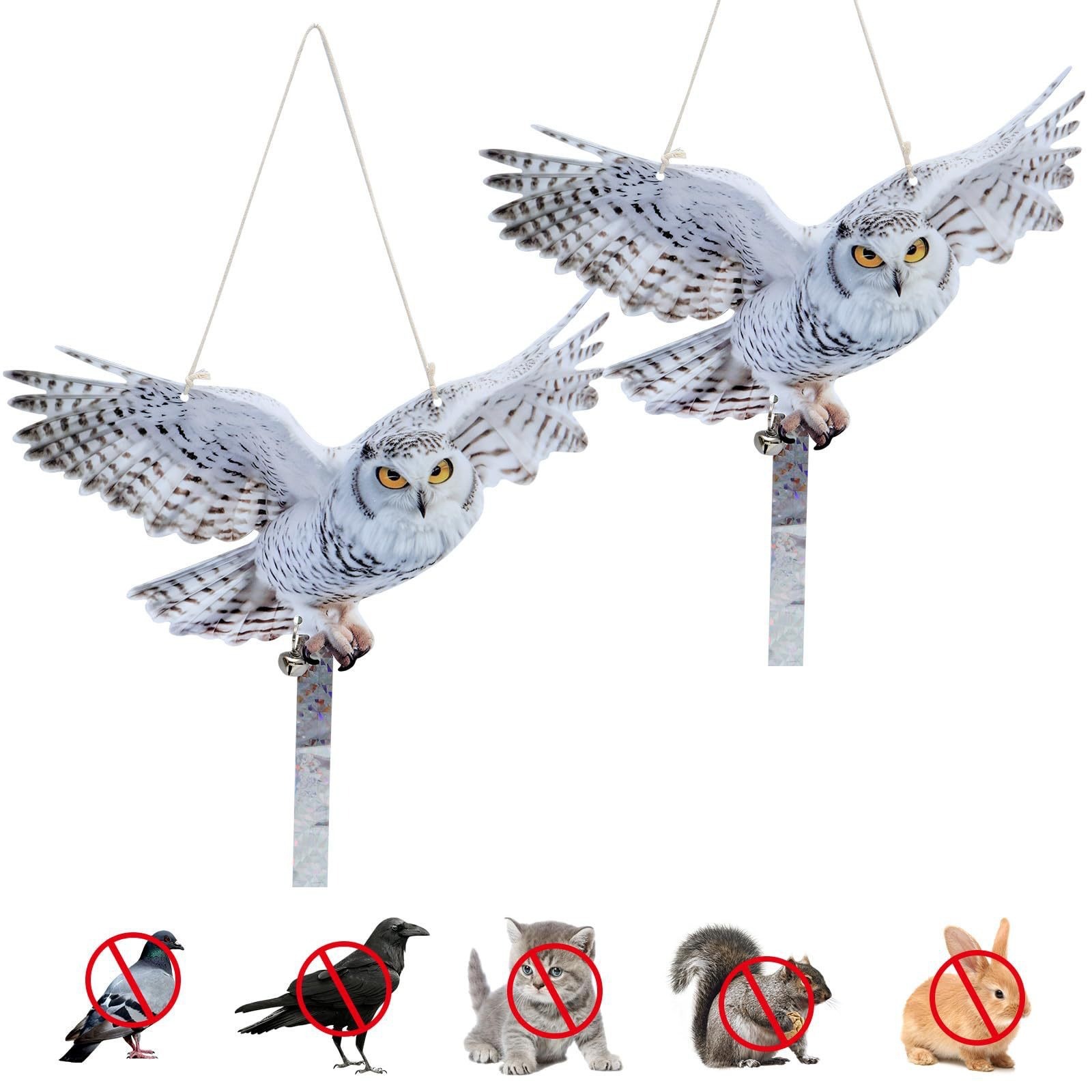 Garden Bird Repellent Storm Eagle 2D Acrylic Material Yard Lifelike Craft Hanging Decoration Simulated Animal