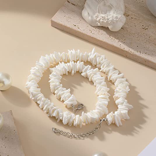 Puka Hawaii Beach Shell Necklace Natural Broken Shell Irregular Collarbone Chain