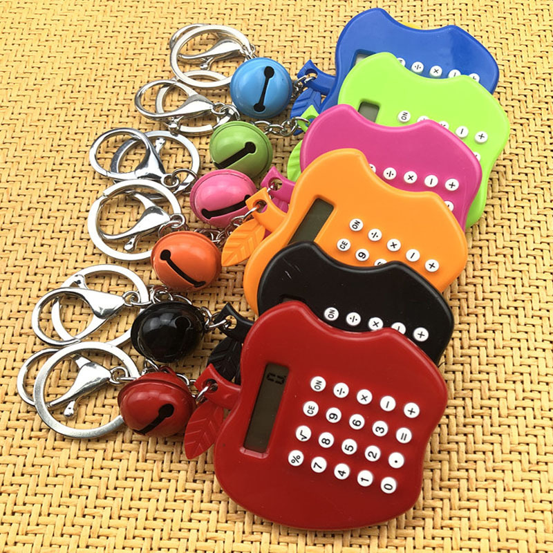 Cartoon Apple Mini Ultra-Thin Button Battery Cute Calculator Portable Computer Handy Calculator