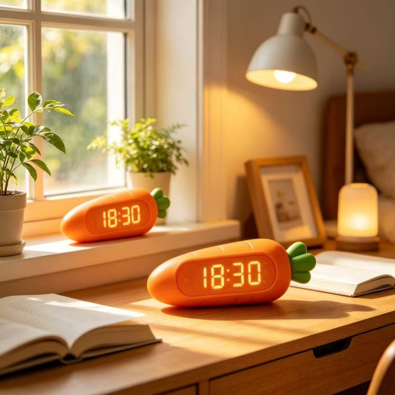 Student Dual-Purpose Time Management Alarm Clock Kitchen Timer Children Self-Discipline Desktop Reminder Big White Timer