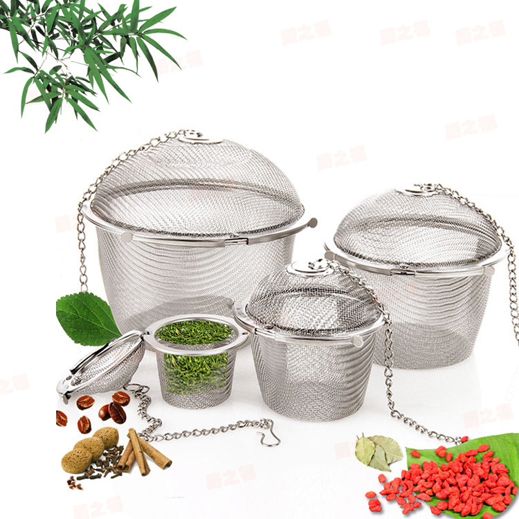 Stainless Steel Flavor Treasure Kitchen Tool Stew Seasoning Box Flavor Treasure Mesh Tea Ball Tea Strainer Tea Filter