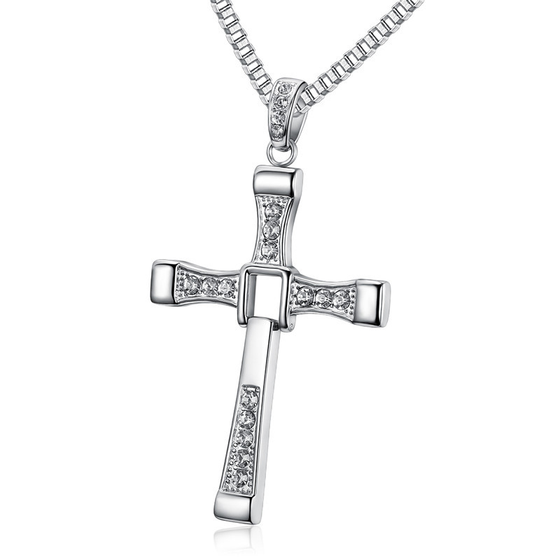 Accessory Toledo Fast & Furious 8 Pendant Cross Necklace Men's Domineering Necklace