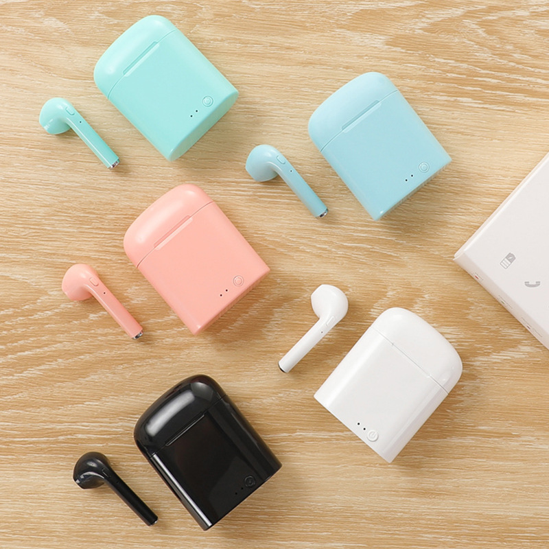 i7mini Colorful Bluetooth Earbuds TWS5.0 Wireless Sports In-Ear Dual Ear Mini Bluetooth