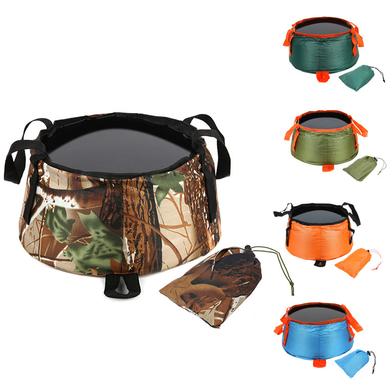 AYXSEE Outdoor Foldable Portable Water Basin Travel Camping Hotel Hotel Wash Face Wash Feet Hand Basin with Storage Bag