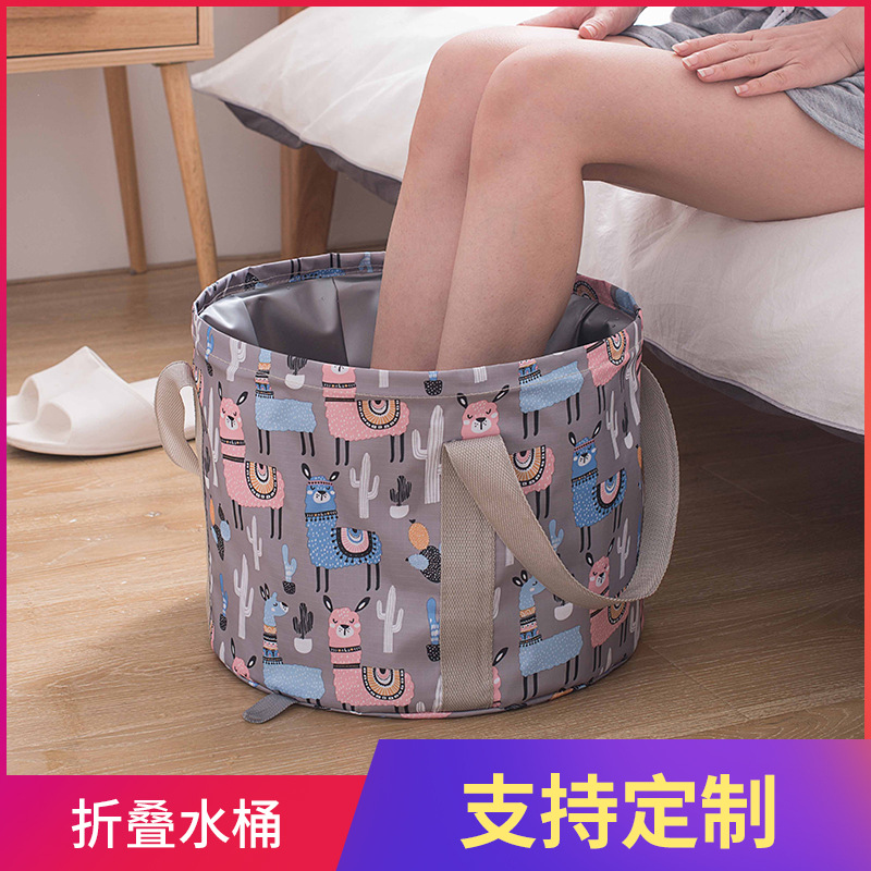 Foldable Wash Basin Foot Soaking Bucket Foot Soaking Bag Large Capacity Outdoor Home Picnic Fishing Bucket