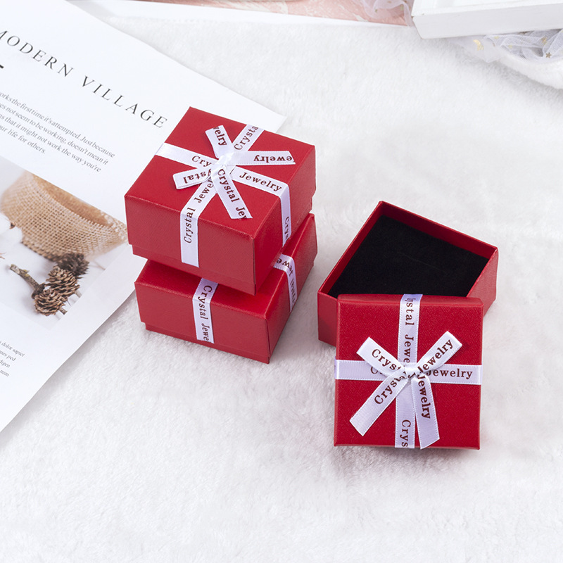 7*7cm 9*9cm Jewelry Box Necklace Bracelet Earring Ring Gift Box