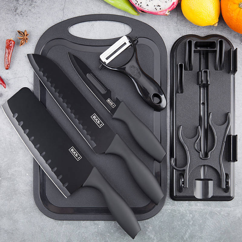 Household Stainless Steel Knife Set Seven-Piece Kitchen Knife Chef Knife Vegetable Knife Set Combination
