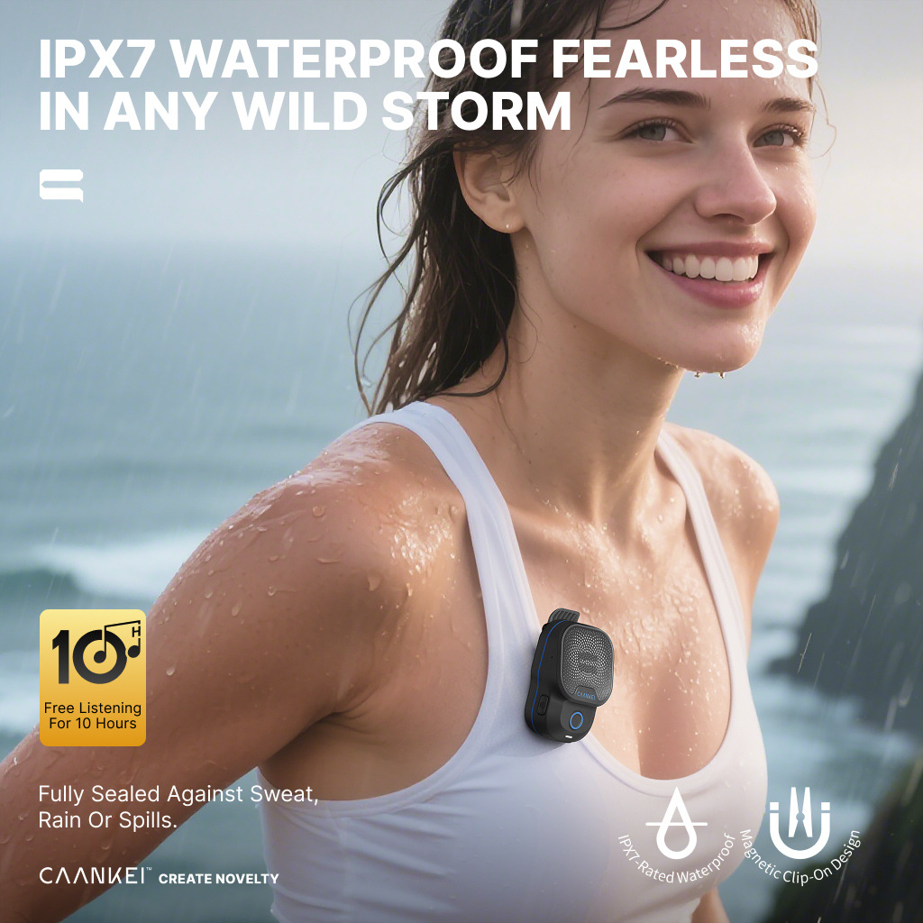 Private mold Bluetooth speaker noise reduction wearable mini small audio outdoor wireless speaker sports swimming fitness