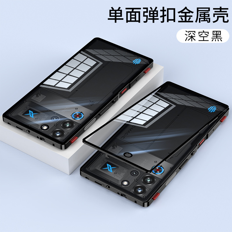 Phone case for Red Magic 11 Pro, game shoulder button snap, metal Red Magic 11 Pro+ protective case