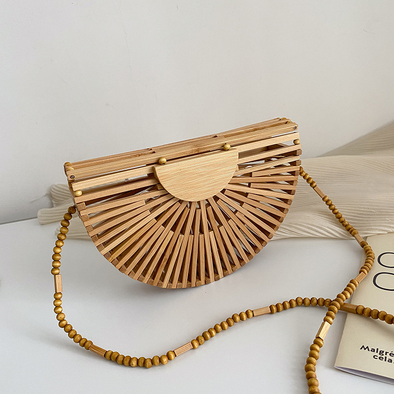 Small Fresh 2026 Spring Summer Crossbody Bag Coin Purse Straw Bag Hollow Small Bag for Women