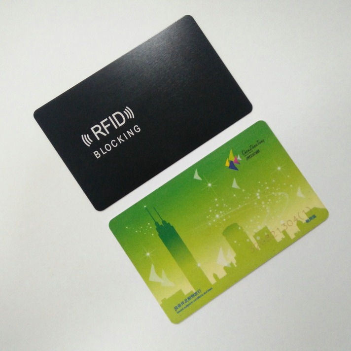 RFID Blocking Card Signal Blocking Card Protect Bank Card Information Prevent Theft RFID Blocking Aluminum Card