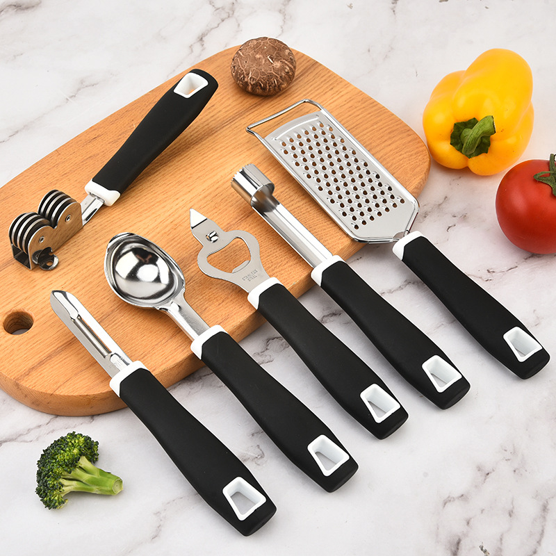 Cheese grater pizza cutter kitchen gadget knife sharpener ice cream scoop multi-functional homemade