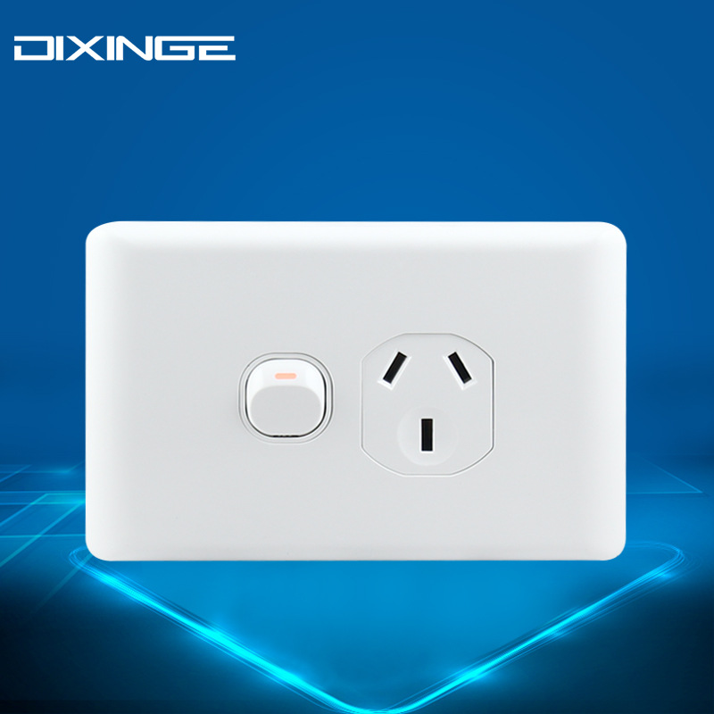 Australian power socket Australia SAA certified Australian standard 10A socket New Zealand Australian standard wall switch