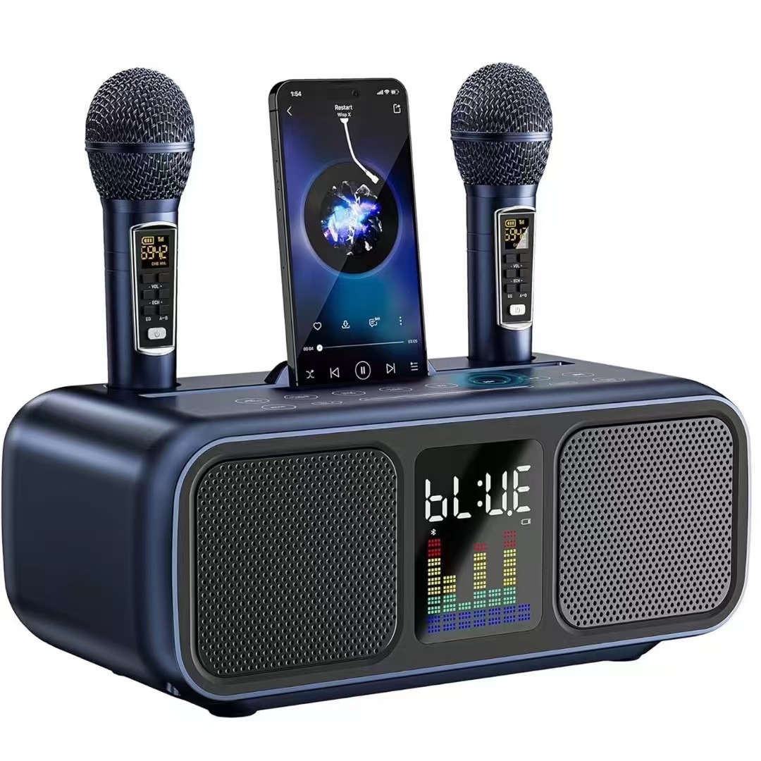 SD318 Bluetooth Speaker Home KTV Wireless Microphone Party Karaoke Machine Audio All-in-One Children Outdoor Singing