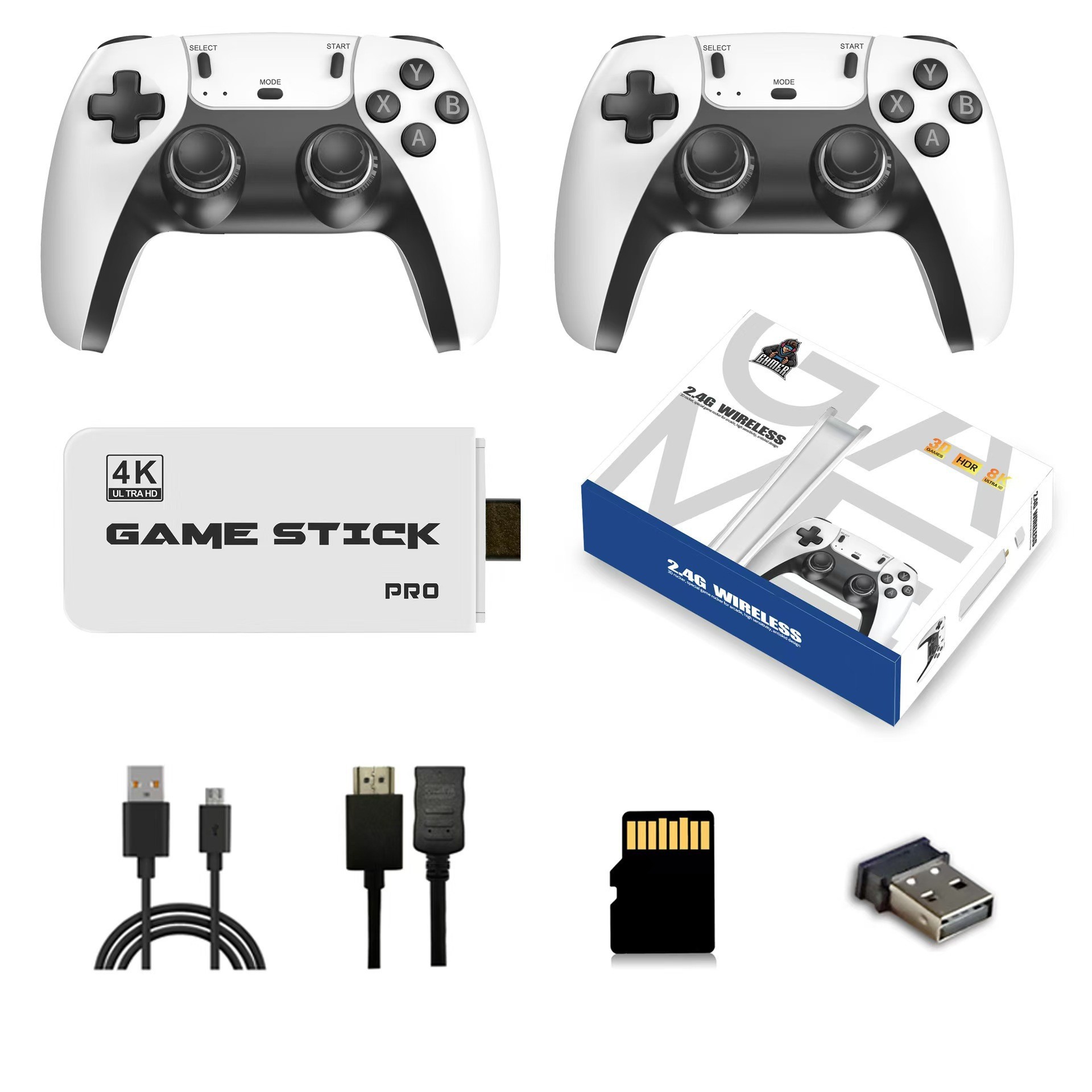 M15 Game Console 2.4G Wireless Dual Handle Remote Handle Game Console Dual Player Fighting HD PS Arcade