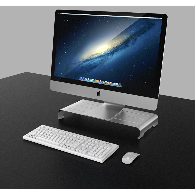 Aluminum alloy monitor riser keyboard storage stand laptop display riser stand