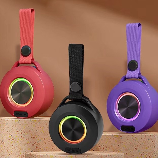 Mini Bluetooth Small Speaker Riding Hiking Wireless Bass Outdoor Waterproof Portable Gift Pendant Speaker