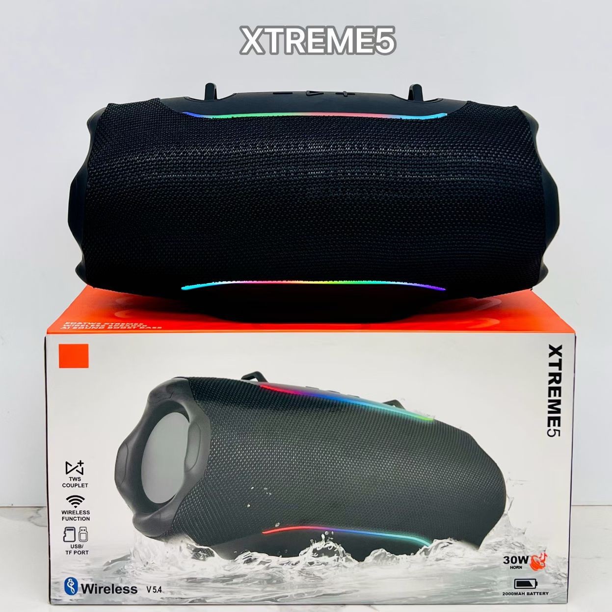 Battle Drum 5 XTREME5 Bluetooth audio RGB light super heavy bass subwoofer audio outdoor large volume high power