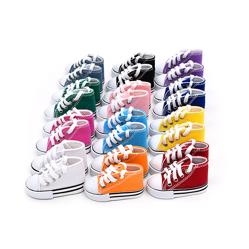 7.5cm Canvas Shoes 1/4 BJD Doll Shoes SD 3-Point 60cm Yeloli Doll Accessories Shoes