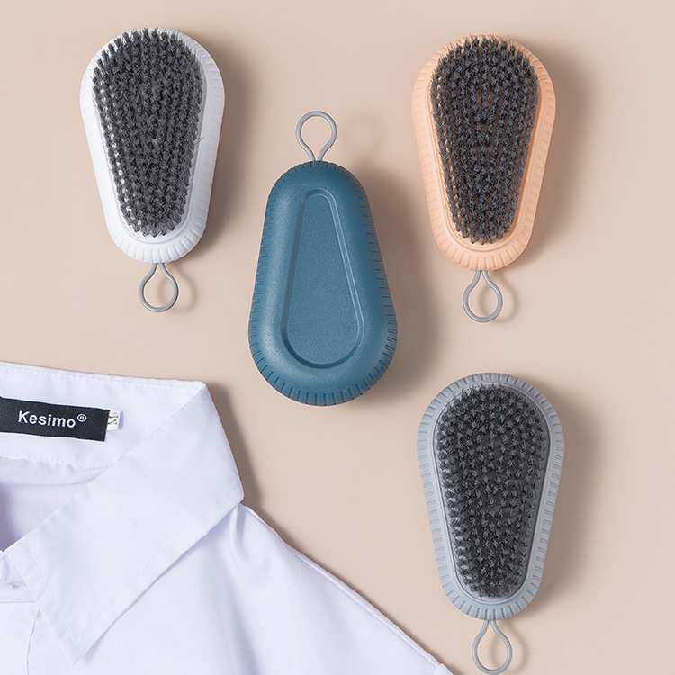 Plain plastic soft-bristle laundry brush, cleaning brush, shoe brush, brush for washing clothes and shoes, board brush, shoe brush