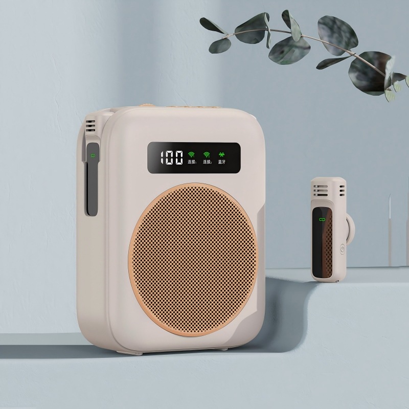Little Bee Wireless Portable Amplifier, New Anti-Howling Clip-on Mic Amplifier for Teachers and Tour Guides, Loud Speaker